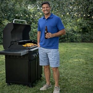 Tommy Bahama Men's Blue Plaid Shorts Size 34